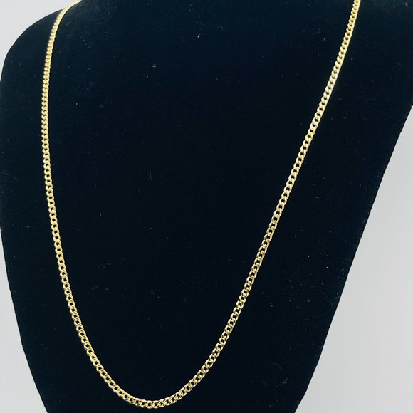 22 inch,14K Gold Curb Cuban Chain Necklace - Picture 10 of 17